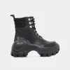 KOI Footwear Condor Scars Black Bubble Lace Up Boots NEW IN