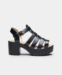 Elegant Shoes Ltd SII Strappy Cleated Sandals WOMEN'S