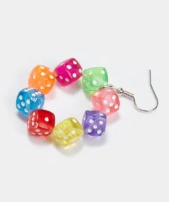 KOI Footwear Play The Game Dice Earrings ACCESSORIES