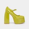 KOI Footwear NEW IN Lime Sorbet Platform Heels