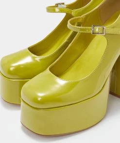 KOI Footwear NEW IN Lime Sorbet Platform Heels