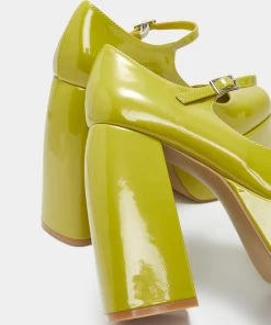 KOI Footwear NEW IN Lime Sorbet Platform Heels