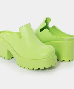 KOI Footwear Kiwi Sorbet Slip On Chunky Mules NEW IN