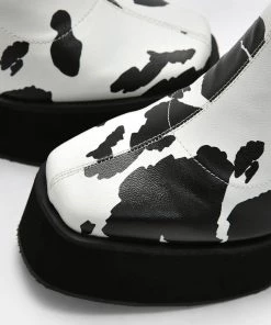 Elegant Shoes Ltd WOMEN'S Holy Cow Print Heeled Boots 10 Elegant Shoes Ltd WOMEN'S Holy Cow Print Heeled Boots