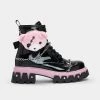 KOI Footwear Hallucination Scares Pink Teddy Bear Boots Kawaii