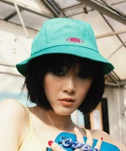 KOI Footwear Aqua Koi Bucket Hat NEW IN