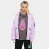 KOI Footwear Lilac Messages Women's Bomber Jacket