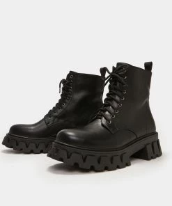 KOI Footwear NEW IN Muted Shadow Men's Lace Up Boots