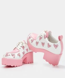 KOI Footwear Princess Juice Heart Chunky Shoes