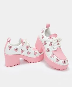 KOI Footwear Princess Juice Heart Chunky Shoes