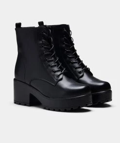 Elegant Shoes Ltd NEW IN GIN Platform Military Boots