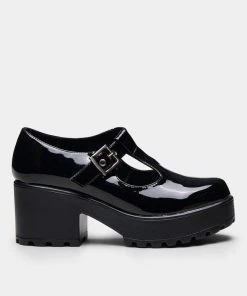 Elegant Shoes Ltd NEW IN SAI Black Mary Janes 'Patent Edition'