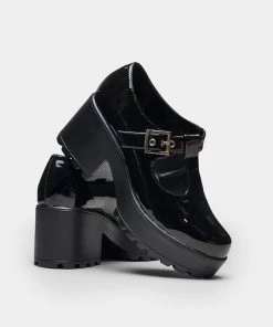 Elegant Shoes Ltd NEW IN SAI Black Mary Janes 'Patent Edition'