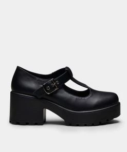 Elegant Shoes Ltd SAI Black Mary Janes 'Faux Leather Edition' NEW IN