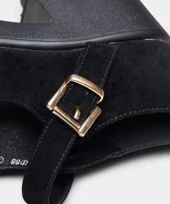 Elegant Shoes Ltd TIRA Black Mary Janes 'Suede Edition' NEW IN