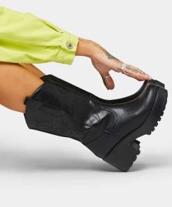 Elegant Shoes Ltd WOMEN'S WINTU Long Chunky Western Boots