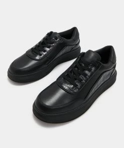 KOI Footwear SS22 Malphas Men's Black Croc Trainers