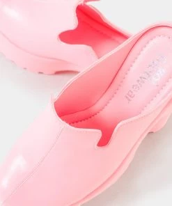 KOI Footwear Raspberry Sorbet Slip On Chunky Mules NEW IN