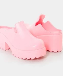 KOI Footwear Raspberry Sorbet Slip On Chunky Mules NEW IN