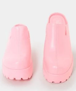 KOI Footwear Raspberry Sorbet Slip On Chunky Mules NEW IN