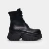 KOI Footwear Rancor Vilun Black Lace Up Boots