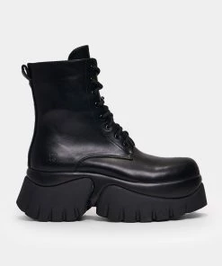 KOI Footwear Rancor Vilun Black Lace Up Boots