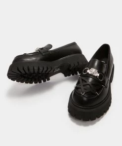 KOI Footwear Silent Dusk Owl Pentagram Loafers