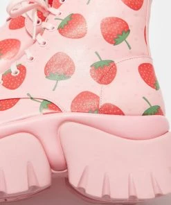 KOI Footwear Strawberry Shortcake Pink Vilun Boots NEW IN