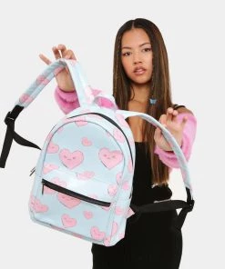 Dongguan Changping Qiaoli Lee Tat Luggage Bags Co., Ltd Sweet Hearts Baby Blue Backpack Kawaii