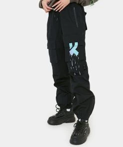 KOI Footwear The Sprinkle K Women's Baggy Cargo Trousers 10 KOI Footwear The Sprinkle K Women's Baggy Cargo Trousers