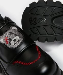 KOI Footwear The Terror Of Monakuma Black Vilun Platform Trainers