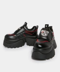 KOI Footwear The Terror Of Monakuma Black Vilun Platform Trainers