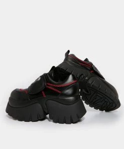 KOI Footwear The Terror Of Monakuma Black Vilun Platform Trainers