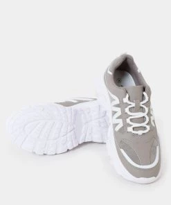 KOI Footwear Vega Chunky Grey Trainers