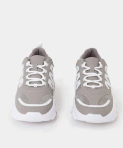 KOI Footwear Vega Chunky Grey Trainers