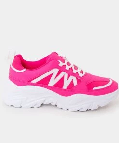 KOI Footwear Vega Chunky Pink Trainers