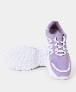 KOI Footwear Vega Chunky Lilac Trainers