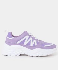 KOI Footwear Vega Chunky Lilac Trainers
