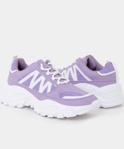 KOI Footwear Vega Chunky Lilac Trainers