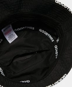 KOI Footwear Recycled Waterville Black Bucket Hat SALE