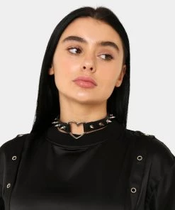 Ali Express Wild Heart Black Spiked Choker