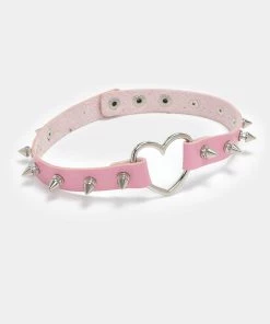Ali Express ACCESSORIES Wild Heart Pink Spiked Choker