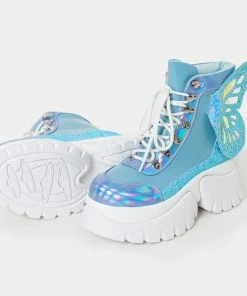 KOI Footwear WOMEN'S Wings Of A Blue Eyed Pixie Boots 10 KOI Footwear WOMEN'S Wings Of A Blue Eyed Pixie Boots
