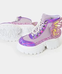 KOI Footwear Wings Of A Purple Eyed Pixie Boots 9 KOI Footwear Wings Of A Purple Eyed Pixie Boots