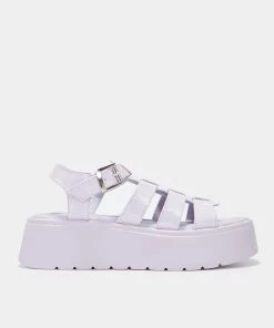 KOI Footwear NEW IN Riakuma Lilac Croc Chunky Sandals