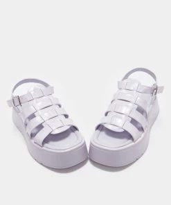 KOI Footwear NEW IN Riakuma Lilac Croc Chunky Sandals